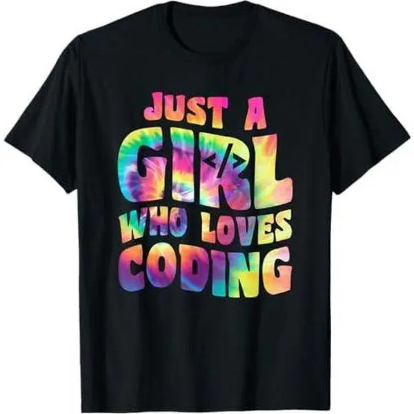 Just A Girl Who Loves Coding Coder Apparel Programmer Geek T-Shirt