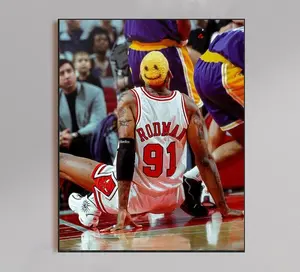 Dennis Rodman Poster | Vintage Sports Wall Art Poster