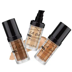 L.A. Girl Pro Coverage Liquid Foundation High Definition Longwear Illuminating Moisturizing Cosmetic Makeup