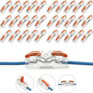Quick Splice Solderless Wire Connectors - No Stripping, Fast Plug-In, Secure Lock, Durable, DIY Modular Easy Assembly for LED Strips, Home Wiring, Quick Splice Connectors, Solderless Connectors