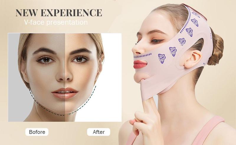 MASIKA Adjustable Chin Strap - Jawline Shaper & Exerciser, Reusable V-Line Face Mask