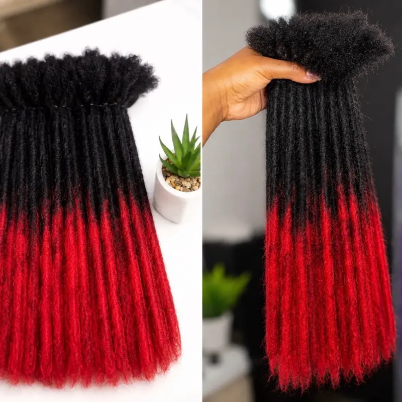18-in Natural Dreadlocks Extensions, 20-Piece 100% Human Hair Extensions for Dreadlock Styling