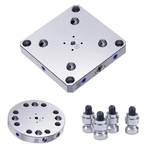 CNC XinDian 96mm Cube Precision Machining Manual Chuck High Precision Clamping Durable Steel Construction User Friendly Design