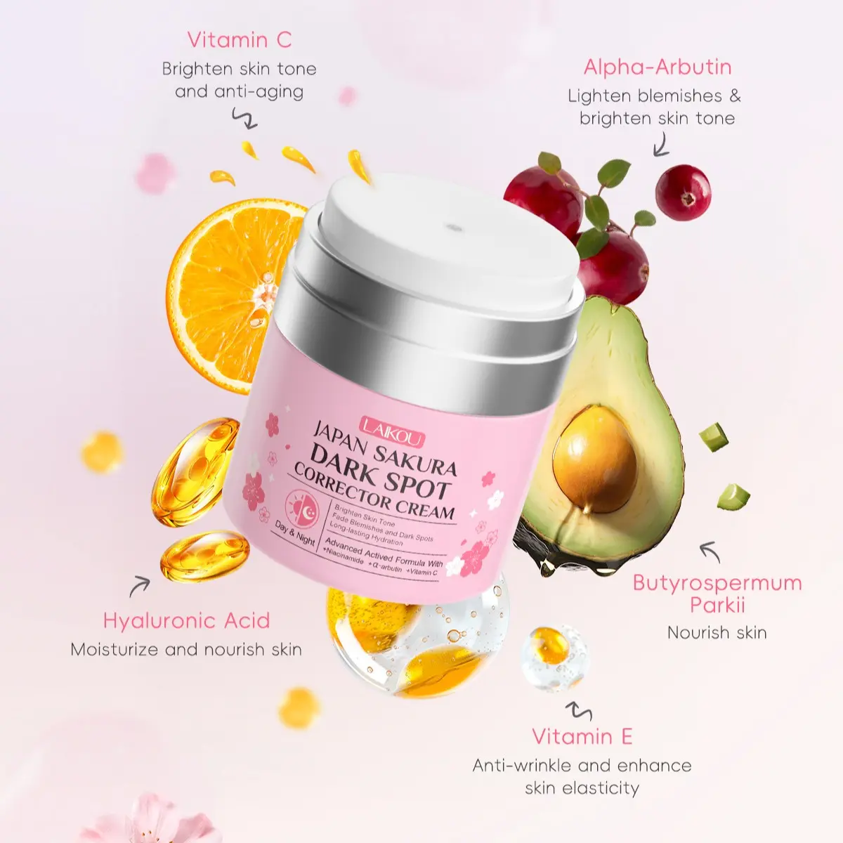 50g Sakura Spot Repair Treatment Cream, Brighten Skin Tone, Fade Spots, Deep Moisturizing Nourishment, Improve Dark Spots, Holiday Gift Recommendation