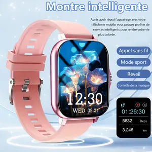 Smart Watch with Wireless Calling, Multi-Sport Modes, Call & Message Alerts, Custom Wallpaper, Compatible with iOS/android