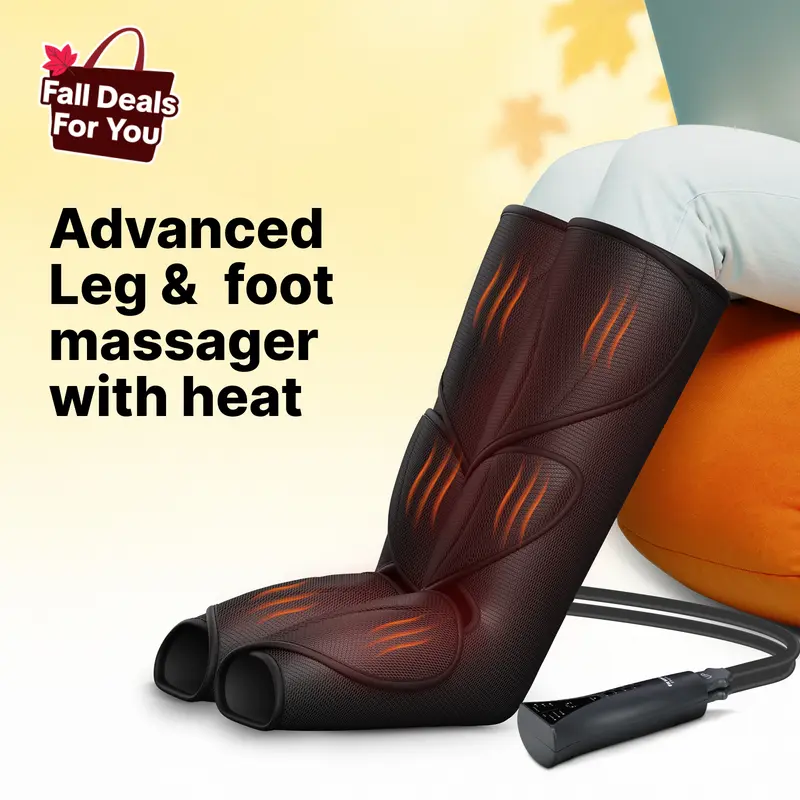 【FIT KING】 Leg and Foot Air Compression Massager with Heating Leg Massager Boots Adjustable feetmassager for mothersday gift summerwins, Adjustable Relaxing, Self Care Products tiktokshopbacktoschool,back to school,back to school haul