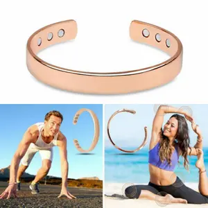 Copper Bracelet Magnetic Healing Bio Therapy Arthritis Pain Relief Bangle Cuff