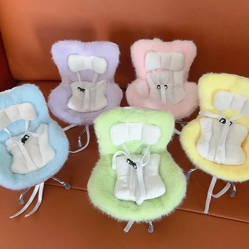 15-17cm Car Doll Seat Safety Seat Cute Doll Air Outlet Decoration High-grade Car Interior Decoration