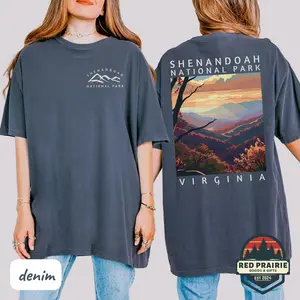 Shenandoah National Park T-Shirt, Granola Girl Retro US National Parks Traveler Gift, Cute Virginia Shirt, Park Ranger Shirts