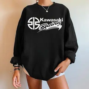 Honda Yamaha Suzuki Kawasaki Racing Black White Sweatshirt, Music Shirt, Casual Unisex Shirts, Menswear, Womenswear