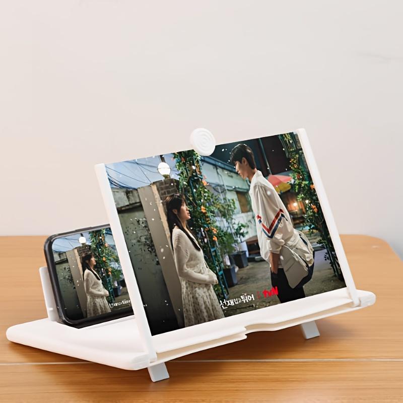 Phone Screen Magnifier Stand | Instantly Turns Your Phone into a Tablet for Easier Movie Watching, Hands-Free & Eye-Friendly Design with Foldable Portability, Made of PVC