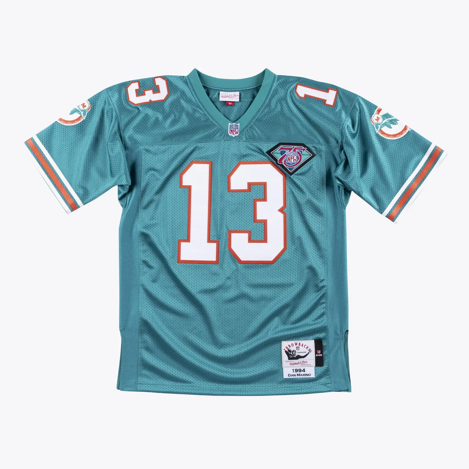 Dan Marino Miami Dolphins 1994 Authentic Jersey - Mitchell & Ness NFL Throwback, 90s Retro Football Jersey