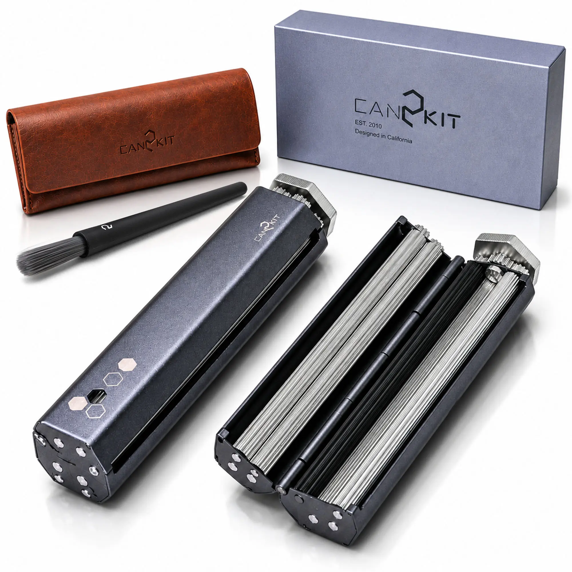 80mm Metal Precision Roller Tool,Portable Manual Roller Tool Kit, Durable Alloy Construction with Carry Case & Cleaning Brush
