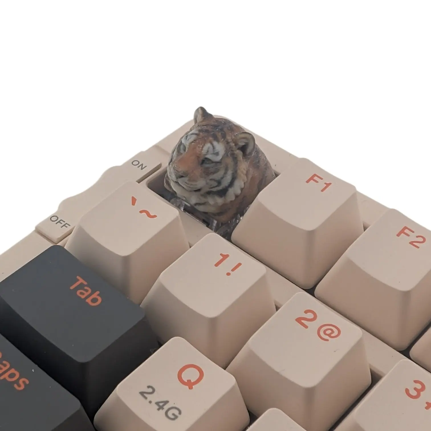Tiger Custom Keyboard Cap, Full-Color Resin Artisan Keycap for Mechanical Keyboards, Custom Keyboard Caps