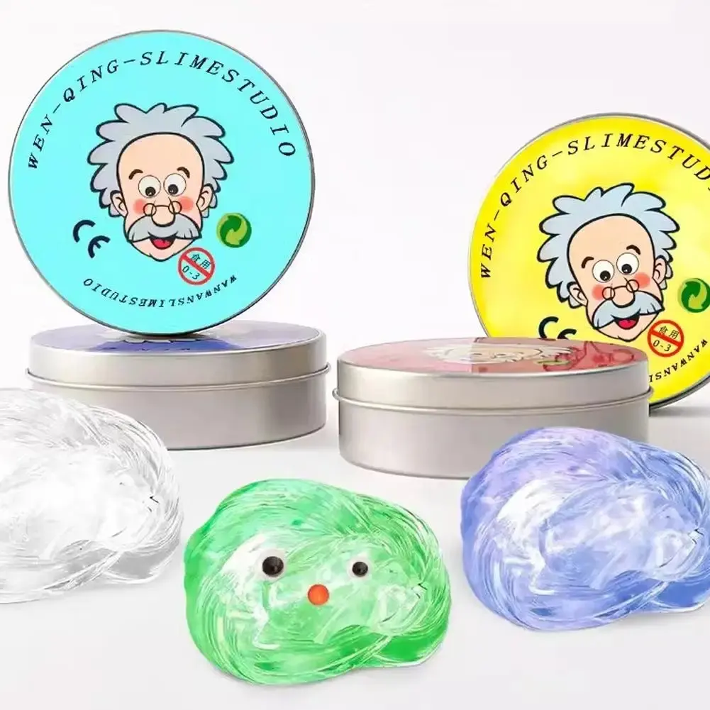 Lab Putty Crystal Clear Glass (1 Pack) Best Thinking Smart Crazy Stress Putty with Tin, Sensory & Bouncing Toy
