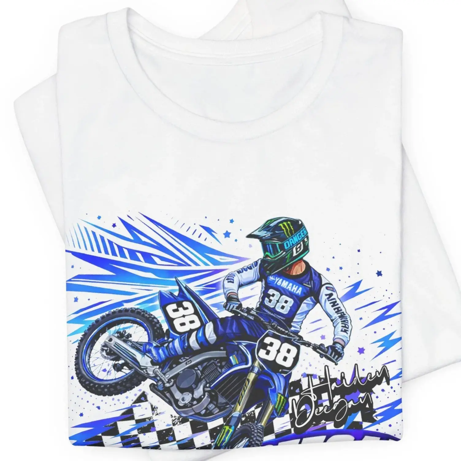 Haiden Deegan #38 Supercross Shirt 2026 - YMH Racing Graphic Tee - Danger Boy Pro Motocross T-Shirt Sweatshirt Hoodie, Unisex Casual Wear, Moto Apparel