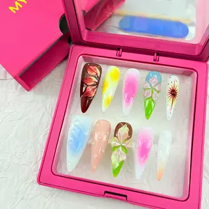 .DP.6050.Gradient carved wearable nails