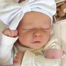 GUESSBELLY 45cm Reborn Asleep Baby Doll Full Soft Vinyl Body Bath Toys Girl Kid 18inch Newborn Baby with 3D-paint Skin and Visible Veins Toy Can be Washed
