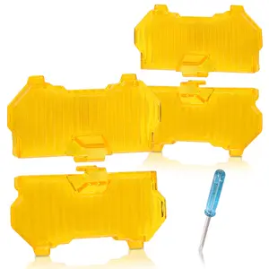 3.5 Round LED Light Covers For Maxpeedingrods Driving Light Pods Amber Stripe
