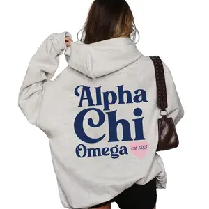 Alpha Chi Omega Sorority Hoodie, AXO Preppy Hoodie, Alpha Chi Bow Sweatshirt, Sorority Sweatshirt, Custom Sorority Apparel