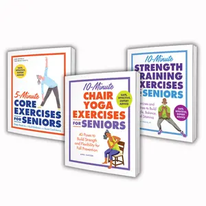Senior Fitness BUNDLE for Adults 50+ | Core Exercise Guide + Strength Training Guide + Chair Yoga Guide