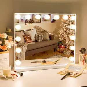 VANITII Mary Hollywood Music Mirror with Bluetooth XXL 15 LED Bulbs