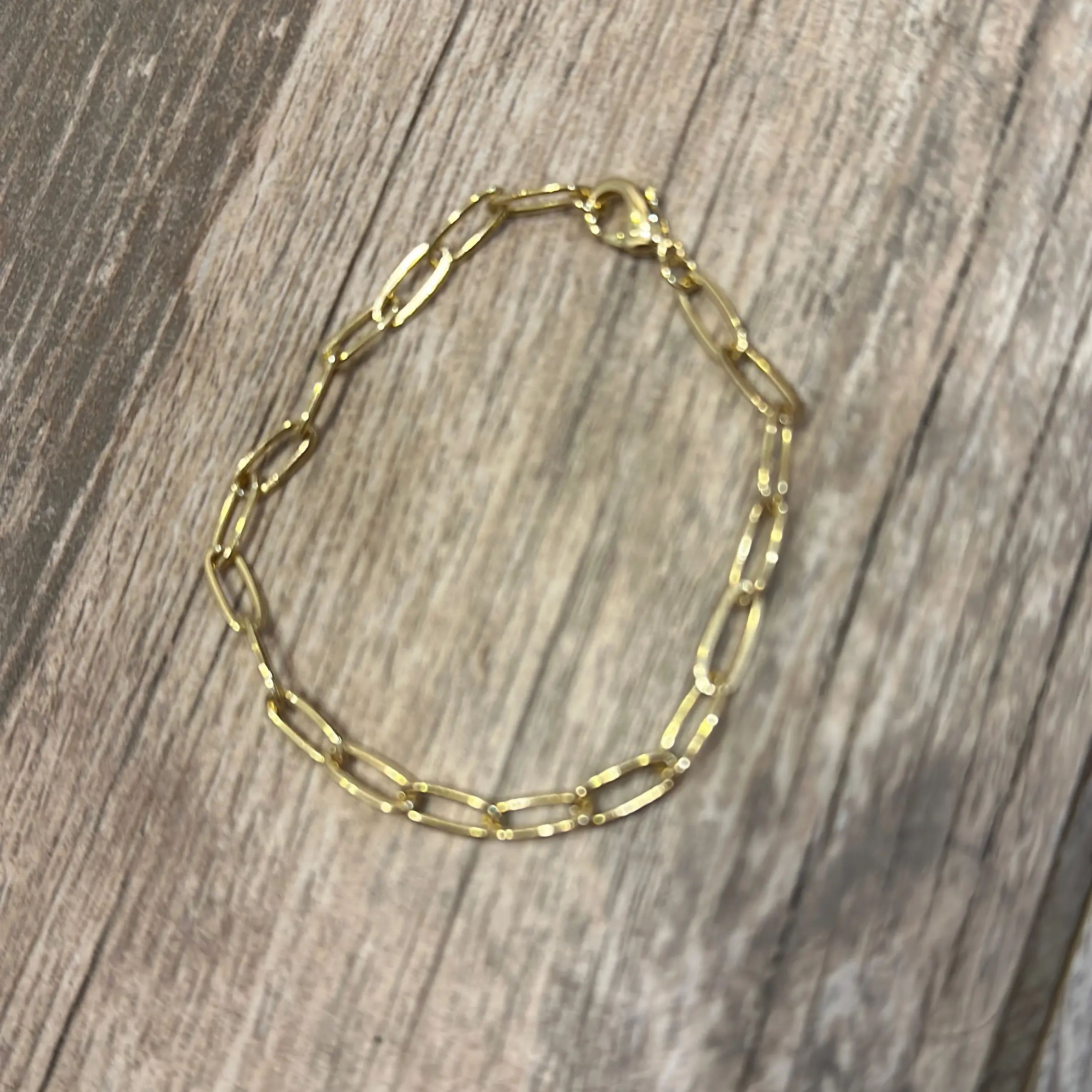 Gold custom charm bracelet