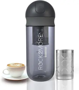 STARESSO Milk Frother, Milk Steamer Foam Maker for Hot and Cold Milk Froth, Frother for Coffee, Latte, Cappuccino, Milk Warmer Heater, Non-Stick Interior (Black)