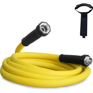 AYJKSEVEN 5/8”Inner RV Water Hose 10FT Drinking Fresh Potable Water Safe Hose for Camper/Garden/Boat/Farm/Home, No Kinking, Flexible, Wear-resistant, 150PSI Work Pressure, Yellow
