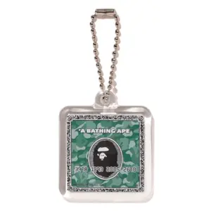Bape Card Keychain Green Camo