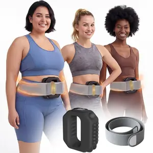 2026 New Mini Muscle Recovery Fascia Device, upgraded version with adjustable straps, suitable for waist sizes up to 55inch, wireless and rechargeable, specifically designed for back and waist muscle recovery, portable massager, suitable as a gift for par