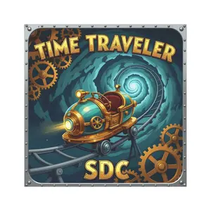 Roller Coaster Time Traveler Car Magnet for Theme Park Enthusiasts, Mack Rides Extreme Spinner Coaster, Silver Dollar City, Branson, MO,