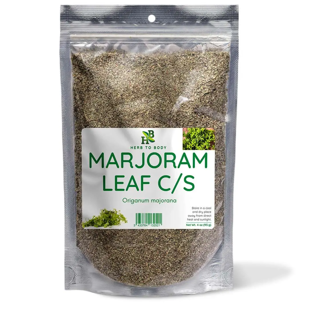 Marjoram Leaf C/S 4 oz (113 g) | Origanum majorana Dried Sweet Marjoram | Herb To Body