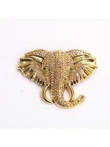 1pc Vintage Unisex Exquisite Luxury Crystal Elephant Brooch Badge Fashion Design Delicate Animal Shiny Boutique Brooch Jewelry
