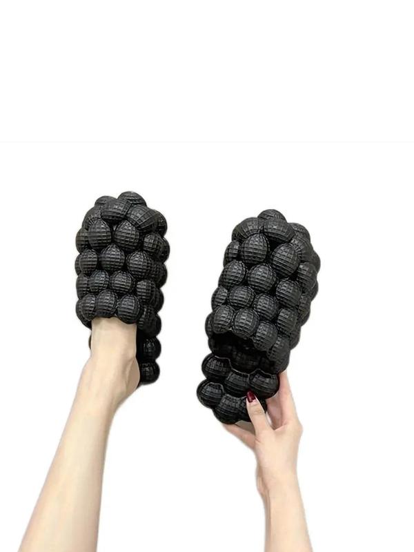 Women's Fashionable Bubble Slides, Casual Comfortable Home Slippers, Soft Non-slip Slippers for Indoor & Outdoor Wear, Walking Shoes, Soft Cushioned Slippers