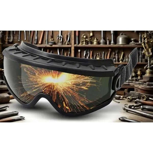 Welding Safety Glasses with Shade 5 IR Lens, UV Protection, Comfort Fit, Adjustable Strap, Lightweight Durable Design for Cutting, Brazing