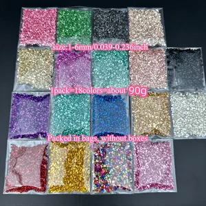 90g Colorful Crushed Glass Gravel 1-6mm | High Quality Irregular Decorative Stones for Nail Art, DIY Crafts, Vase Filler & Home Decor