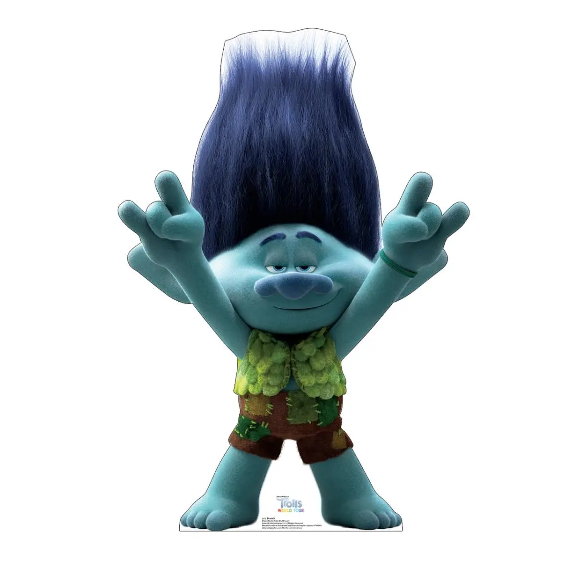212 MAIN Trolls World Tour Advanced Graphics Cardboard Cutout - Single-Side Print, 43x30 in Lifesize, with Stand-Up Easel, Home Decor, Party Props