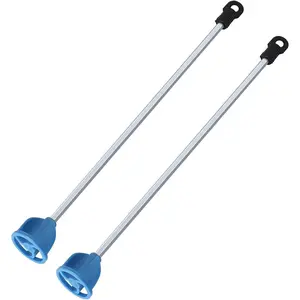 Paint, Epoxy Resin, Mud& Ceramic Glaze Mixer Paddle Blades - Power Drill Stirring Attachment - Mini Mixer Mixing Paddles 2 Pcs with Universal Shafts - Mix Cans, Buckets, Pails and Cups
