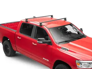 REDROCK Car Roof Cross Bar Rack - Black, 60 in, Compatible with 2013-2025 RAM 1500 Car Exterior Accessory