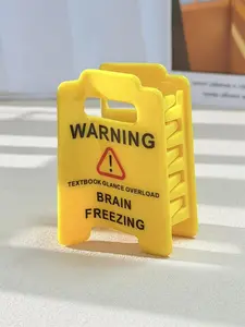 Funny Overstimulated Caution Sign Hair Claw Clip, Unique Design for Women & Girls, Perfect Accessory for Daily Use, Do Not Disturb Hair Clips, Hair Clip Set