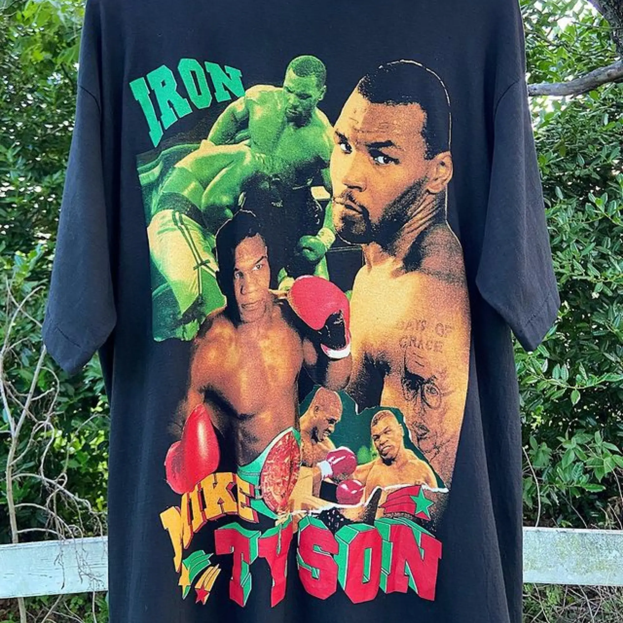 Mike Tyson Welcome Home Vintage 90s Boot Faded Rap T-Shirt
