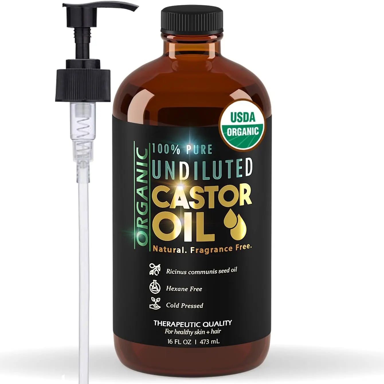 Balm of Gilead - 100% Pure Undiluted Organic Castor Oil, 16 fl oz