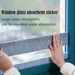 Window Glass Absorption Tape Set, 4cm X 3m Anti Condensation Winter Sill Protector, Effective Dew Prevention Sealant for Windows