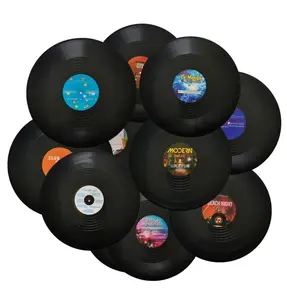 [HOT PRICE] 12 inch Blank Vinyl Records Fake 10 Pieces in 1 Pack for Indie Aesthetic Room...