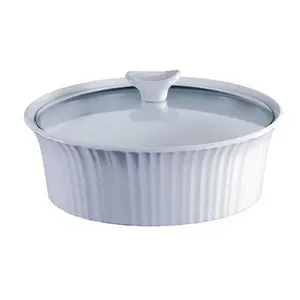 CorningWare® French White® 2.5-quart Round Baking Dish with Lid