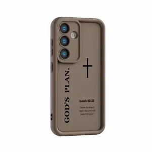 God’s Plan Cross Design Soft TPU Phone Case, compatible with Samsung Galaxy S26 Ultra, S25 Plus, S24, S23 FE, S22, A13, A14, A15, A16, A17, A33, A35, ,Note 20; perfect fit, drop-resistant and wear-resistant protective case lens protection sleek shockproof