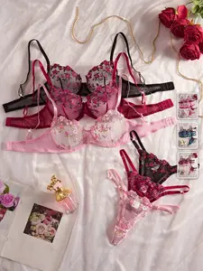 3 Piece Lingerie Set Ultra Sexy Lace Intimates Date Night