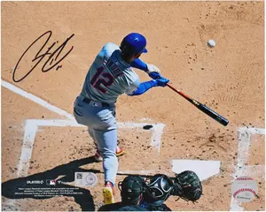 Francisco Lindor New York Mets Autographed 8" x 10" Bird's Eye Of A Home Run Photograph - Fanatics Authentic Certified