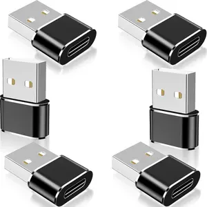 SGElectronix 6PACK USB C 3.1 Type C Female to USB 3.0 Type A Male Port Converter Adapter High-Speed Charging Cable Universal Adapter